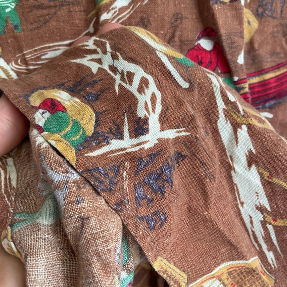 Vintage Lumberjack Flannel Bear Woodsy Camping Button Down flaw - Picture 10 of 10